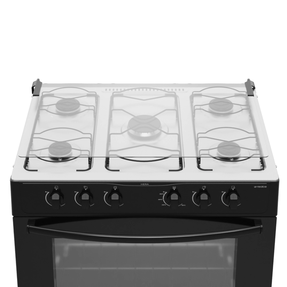 Fogão Realce Hera 5Q - Preto - Image 3