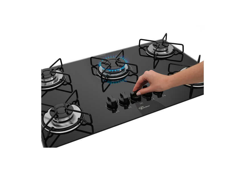 Fogão Cooktop Fischer 05Q Fit Line Trempe Esmaltada (Bivolt) - Image 2