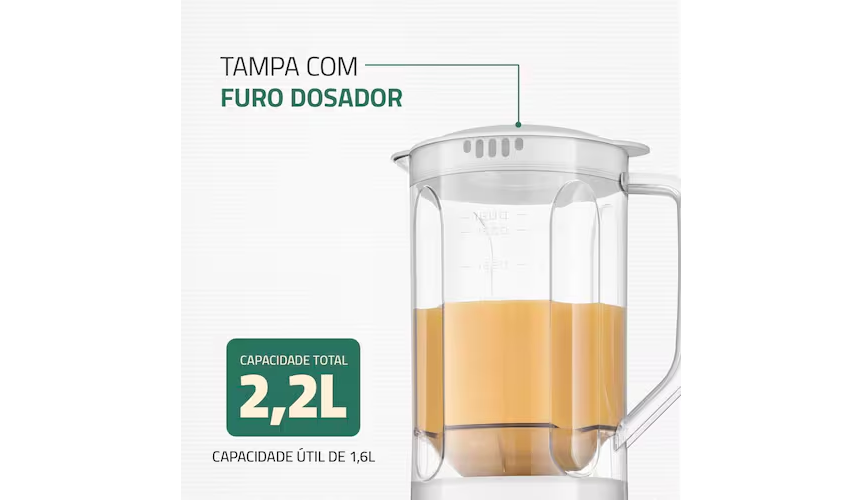 Liquidificador Mondial L97 550w-Branco (220v) - Image 2