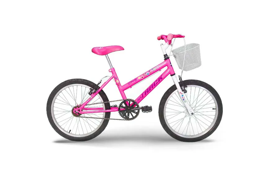 Bicicleta TK3 Track Cindy SW Aro 20 S/Marcha -Rosa Fluor