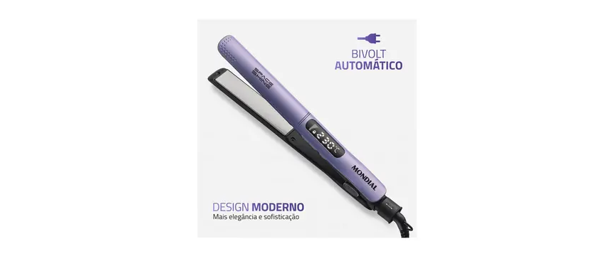 Prancha Mondial P-26 Lilas -Bivolt