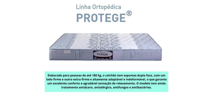 Colchão Casal Sankonfort Protege 1,58x1,98x22 (Espuma) - Image 4